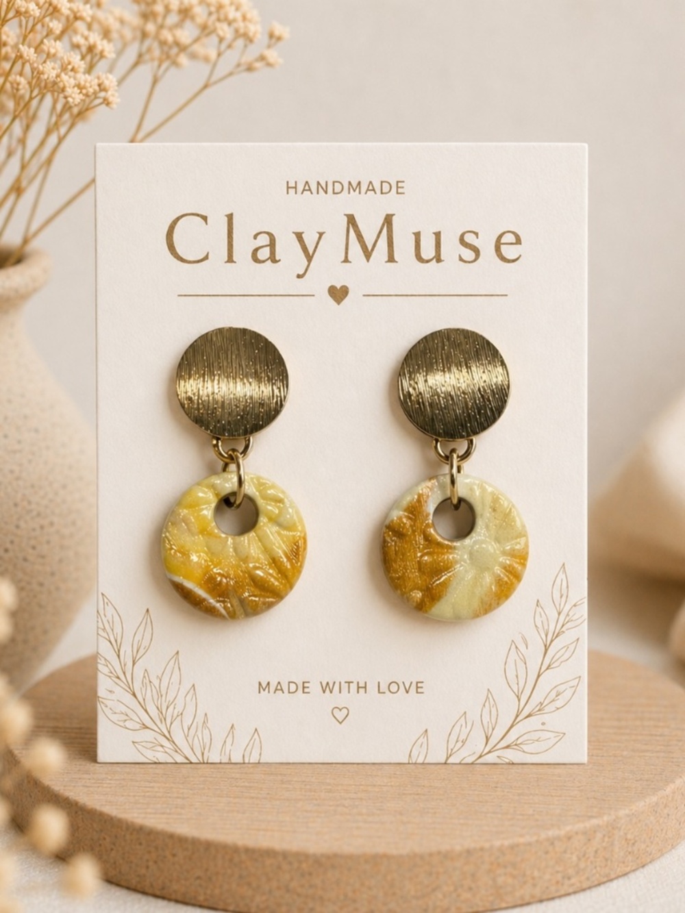 (New) Round earrings